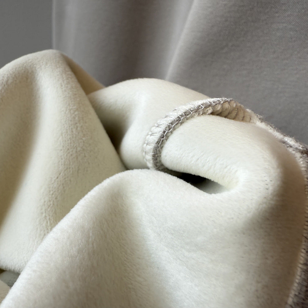 【Y82672】 實拍簡約寬鬆加絨保暖闊腿衛褲251023