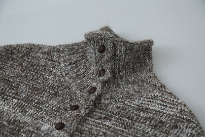 【LD3296】實拍輕奢復古寬翻領厚實針織外套＋針織包251103