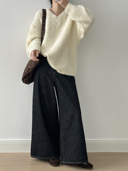 【YK259】實拍冬季慵懒奶呼呼針織毛衣+可拆卸披肩帽子(羊毛12%)251113