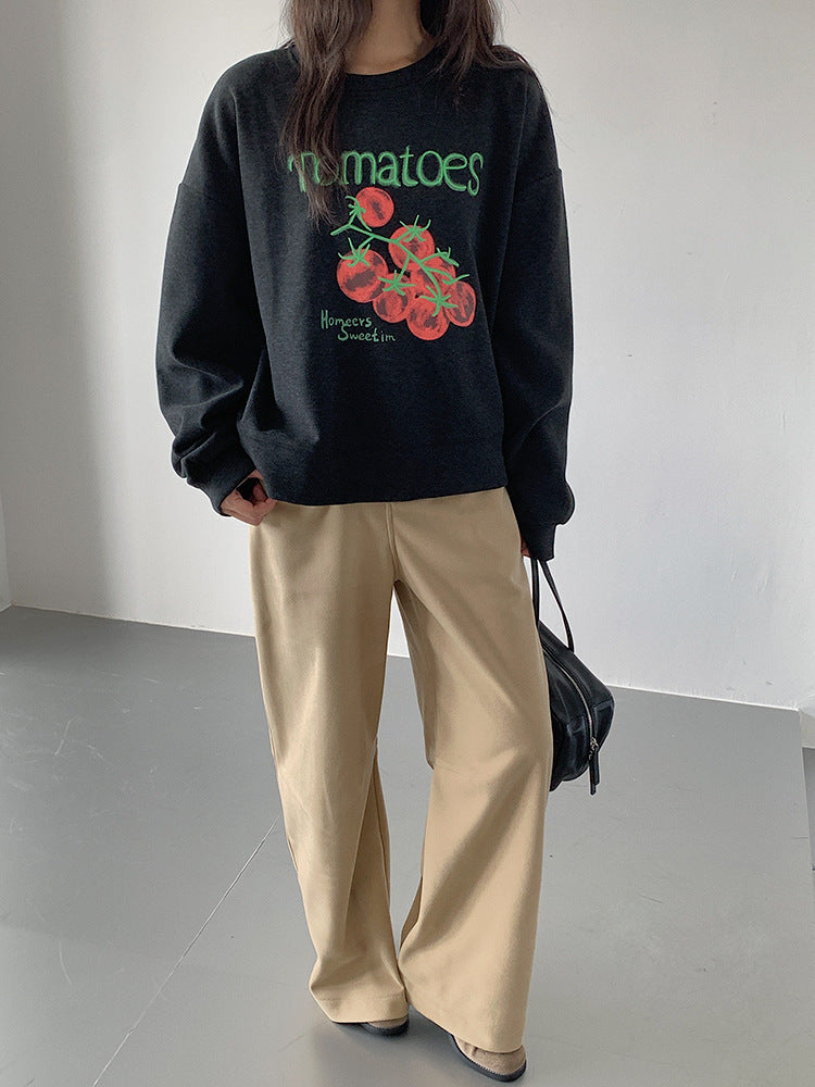 【LD3302】實拍S~XL秋冬顯瘦直筒毛呢休閒褲251103