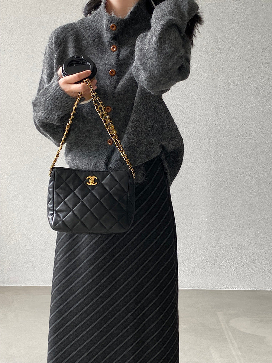 【cim8616】實拍質感加厚慵懒態度高領針織毛衣251114