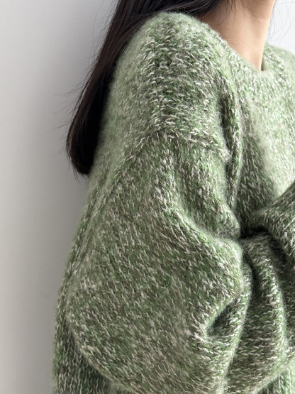 【Y2530】實拍冬季雜色古着針織毛衣(含羊毛6%)251106