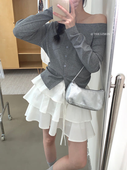 【L8312】實拍夏季學院小格子蛋糕裙高腰短裙250505