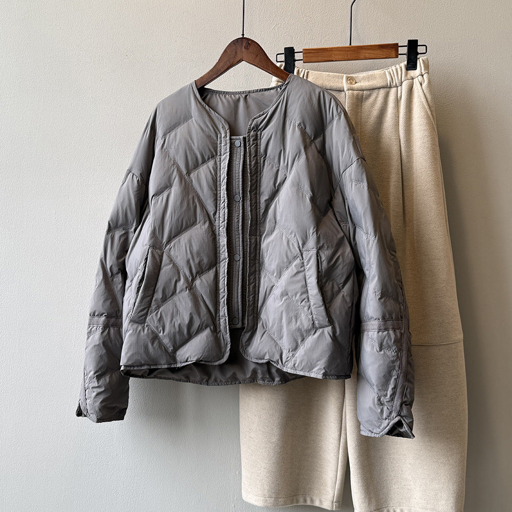 【Y82653】實拍輕保暖羽絨外套(含90％白鴨絨)251016