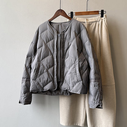 【Y82653】實拍輕保暖羽絨外套(含90％白鴨絨)251016