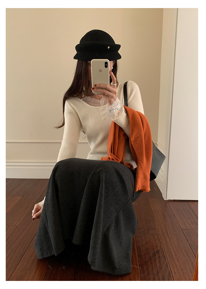 【H5520】實拍冬季法式高級魚尾裙251125