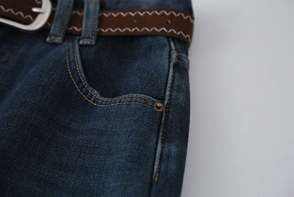 【LD11073】實拍S~XL保暖加絨加厚高腰直筒牛仔褲251209