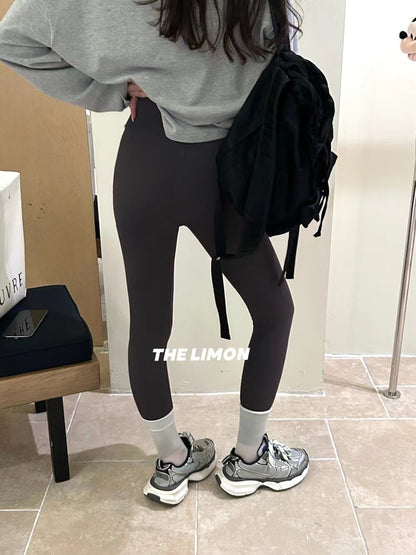 【L1237】實拍檸檬秋季高彈提臀無痕瑜伽褲緊身彈力250930
