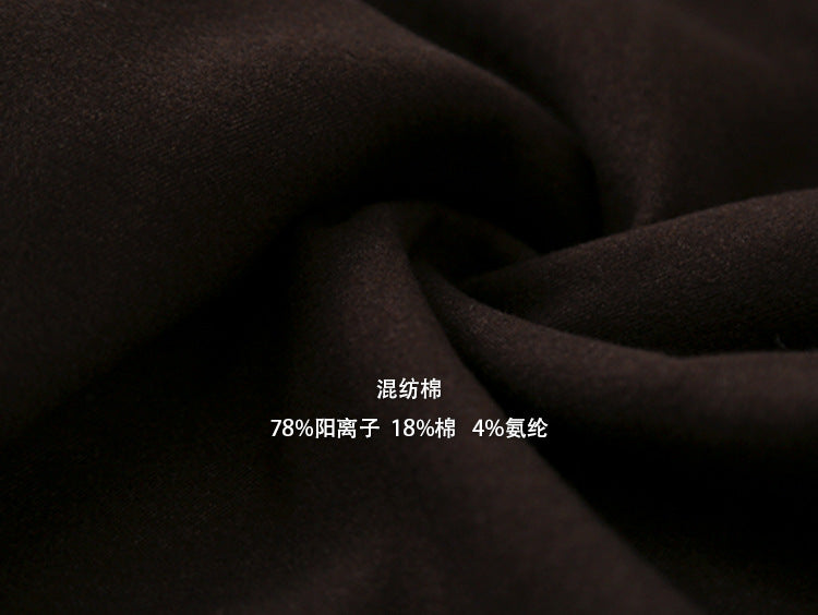 【LD3301】實拍韓系簡約高腰毛呢闊腿七分褲251103