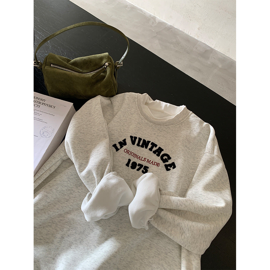 【H5507】實拍假兩件毛巾絨大版加厚衛衣251118