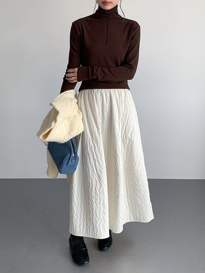 【LD11012】實拍加厚半高領6色打底長袖t恤251110