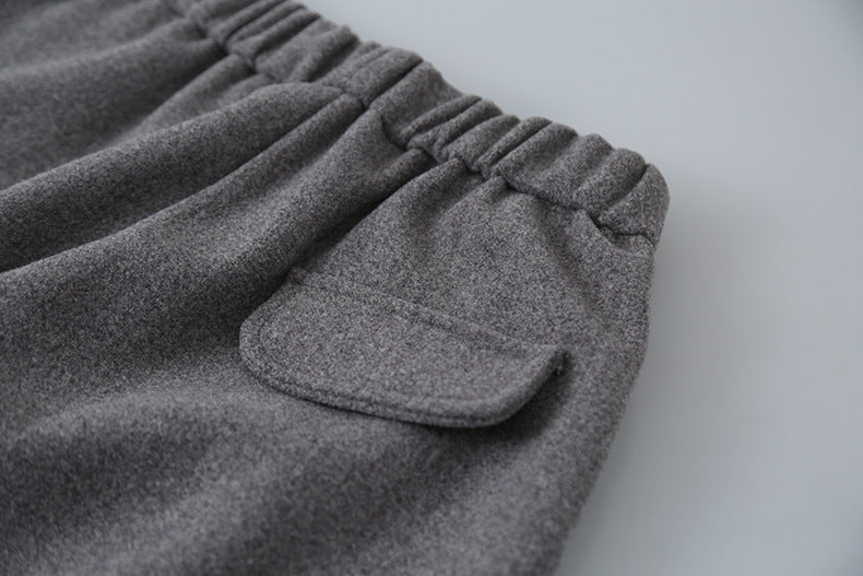 【LD11047】實拍休閒加絨加厚彎刀褲251202