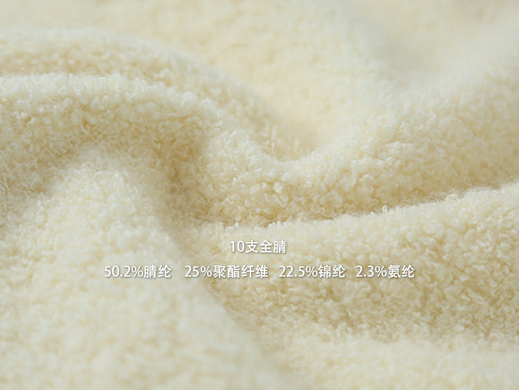 【LD11015】實拍雙頭拉鍊毛絨半高領加厚針織毛衣外套251110