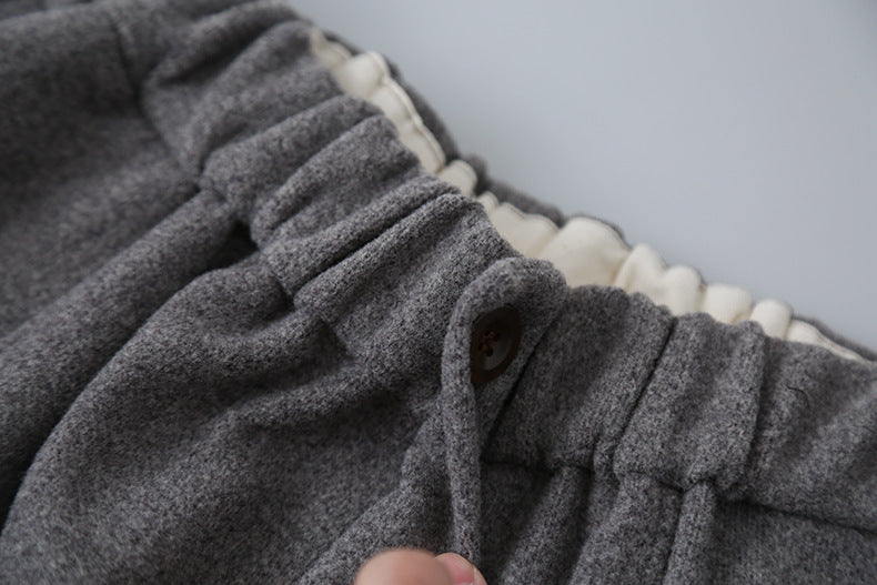 【LD11047】實拍休閒加絨加厚彎刀褲251202