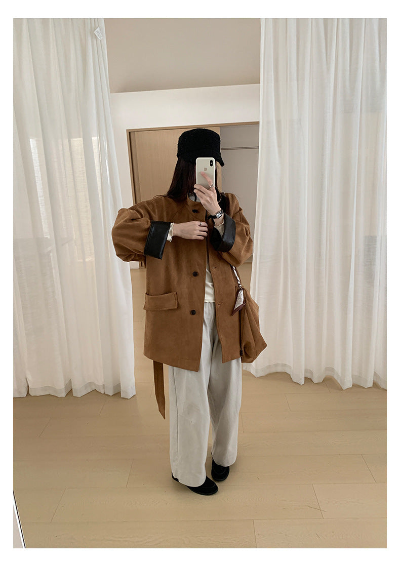 【H566】實拍秋冬高腰斜紋棉挺版西裝長褲（後鬆緊腰）251021