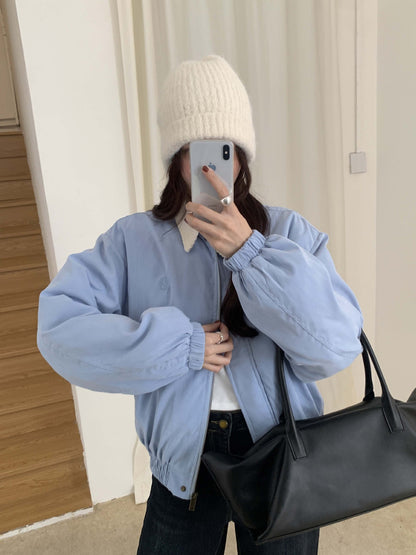 【H5489】實拍復古鋪棉保暖風衣外套251109