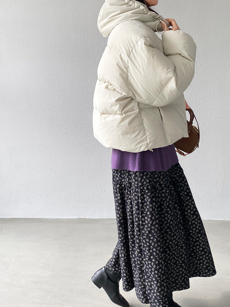 【cimz1728】實拍輕暖90％白鴨絨連帽羽絨外套251201