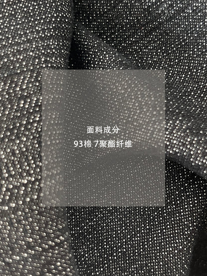 【cim6121】實拍超顯瘦顯腿直彈性九分黑色牛仔褲251030