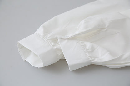 【LD3194】實拍秋冬個性立領飄帶襯衫251110