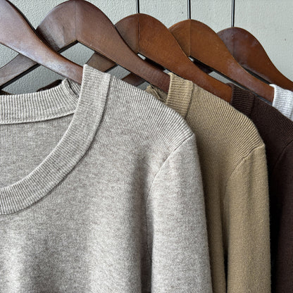 【Y275】實拍冬季U領長袖針織衫251106