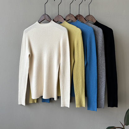 【Y315】實拍高級感半高領針織衫（棉羊毛4%)251106