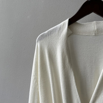 【Y218】實拍法式高級感交叉長袖針織衫(羊毛5%)251016