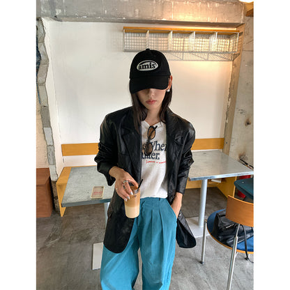 【H5389】實拍簡約休閒韓系長袖T恤250902