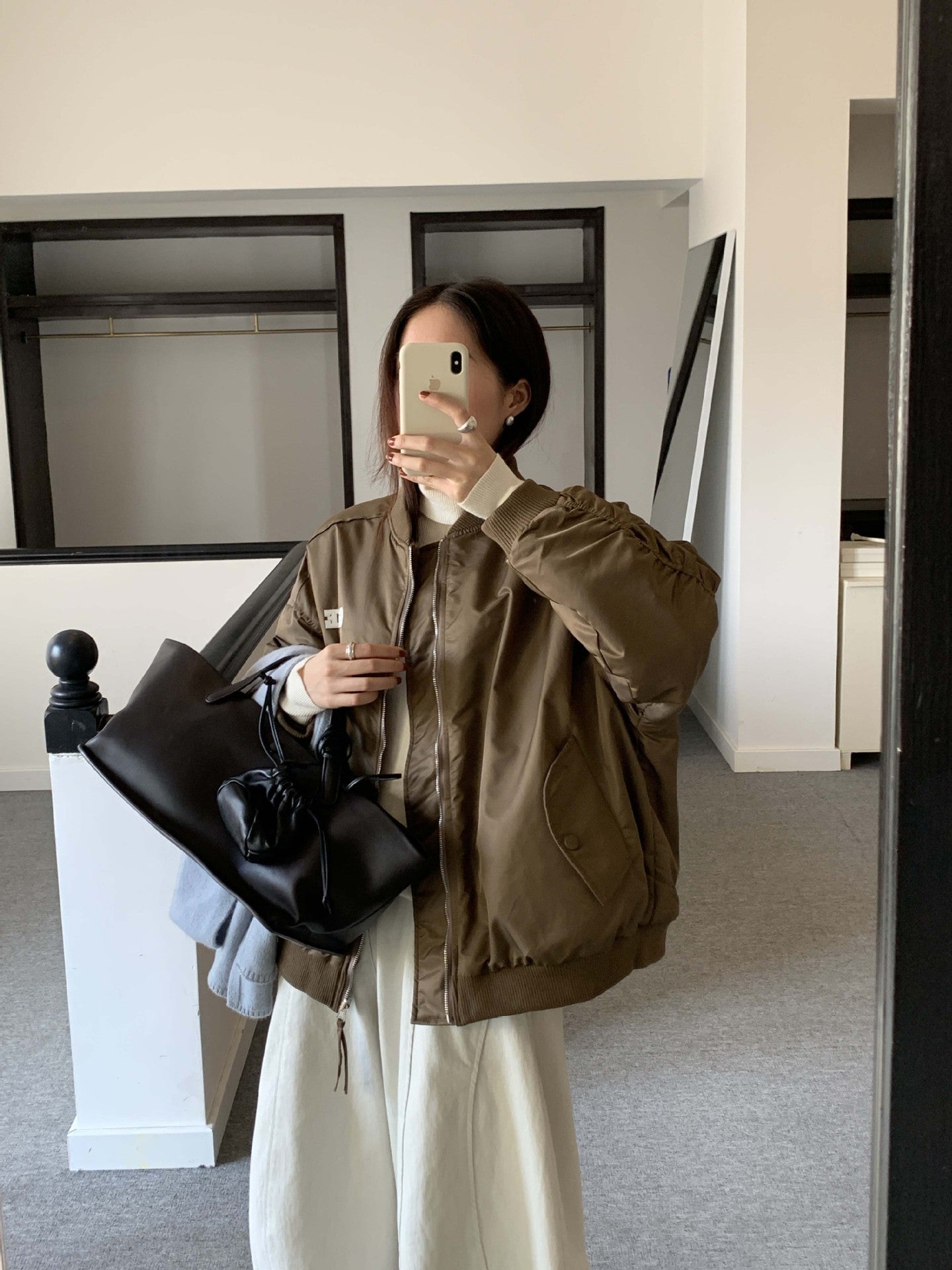 【H5526】實拍兩面穿|絨毛加厚棉服風衣外套251125