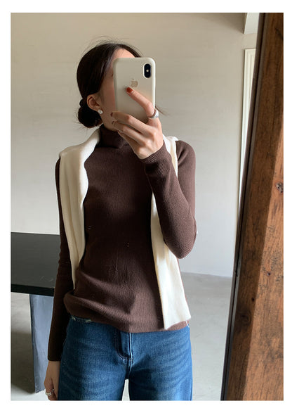 【H5525】實拍冬季7色高領毛織衫251125