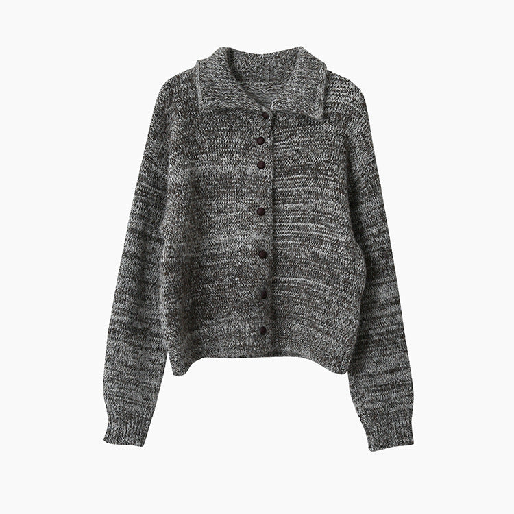 【LD3296】實拍輕奢復古寬翻領厚實針織外套＋針織包251103