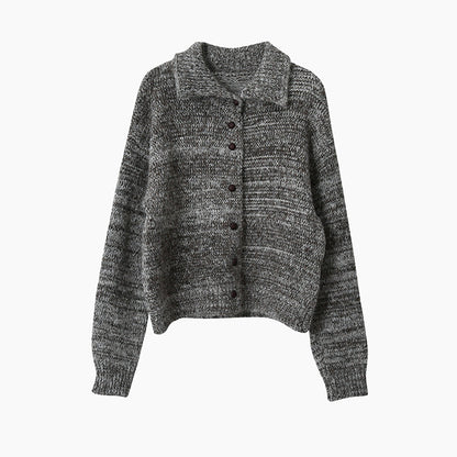 【LD3296】實拍輕奢復古寬翻領厚實針織外套＋針織包251103