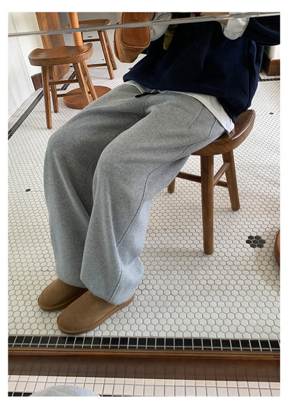 【H5508】實拍M~XL懶懶加厚奧粒絨舒適休閒彎刀褲型251118