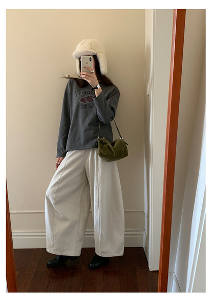 【H5497】實拍德絨加厚磨毛長袖T恤251118