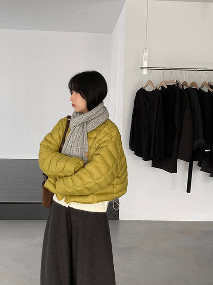 【cimz6383】實拍高領寶款排骨白鴨絨外套（白鴨絨90）251120