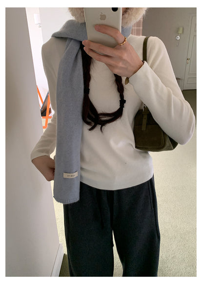 【H5510】實拍5色簡約雙層領針織T恤
251118