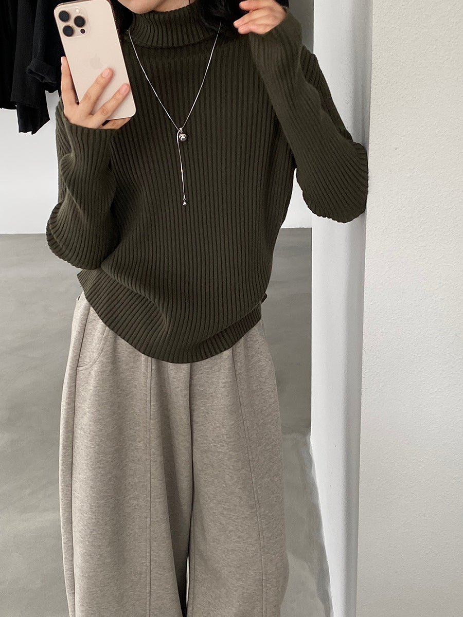 【cimz1388】實拍高領加厚高級感針織毛衣251128