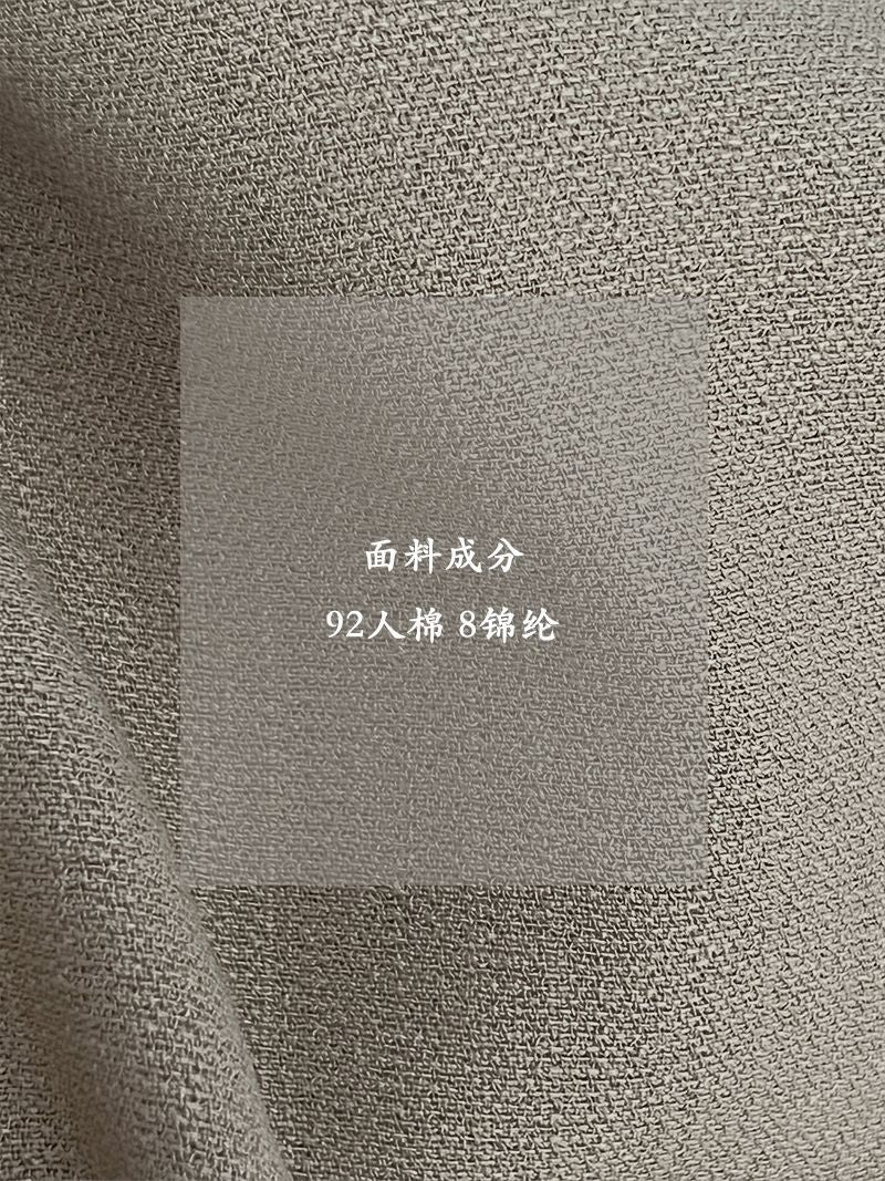 【cimz3008】老錢風高級感☕極簡氣質上衣+高腰綁帶休閒寬褲兩件套裝260514