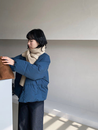 【cimz1010】實拍冬日温暖加厚90％白鴨絨羽絨外套大衣251128