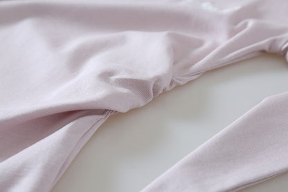 【LD11174】實拍設計感韓系絕美粉色帶披肩/綁帶假兩件短袖T恤260317