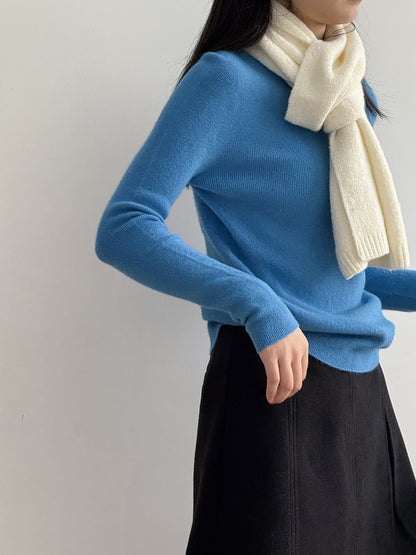 【Y315】實拍高級感半高領針織衫（棉羊毛4%)251106