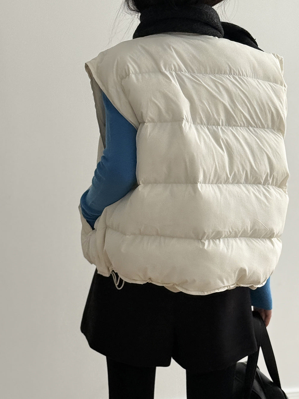 【Y82635】實拍秋冬簡約圓領棉背心251106