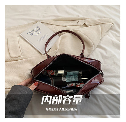【BSHH-2462】法式慵懶復古風☕小眾質感百搭通勤單肩法棍包/腋下小包260501