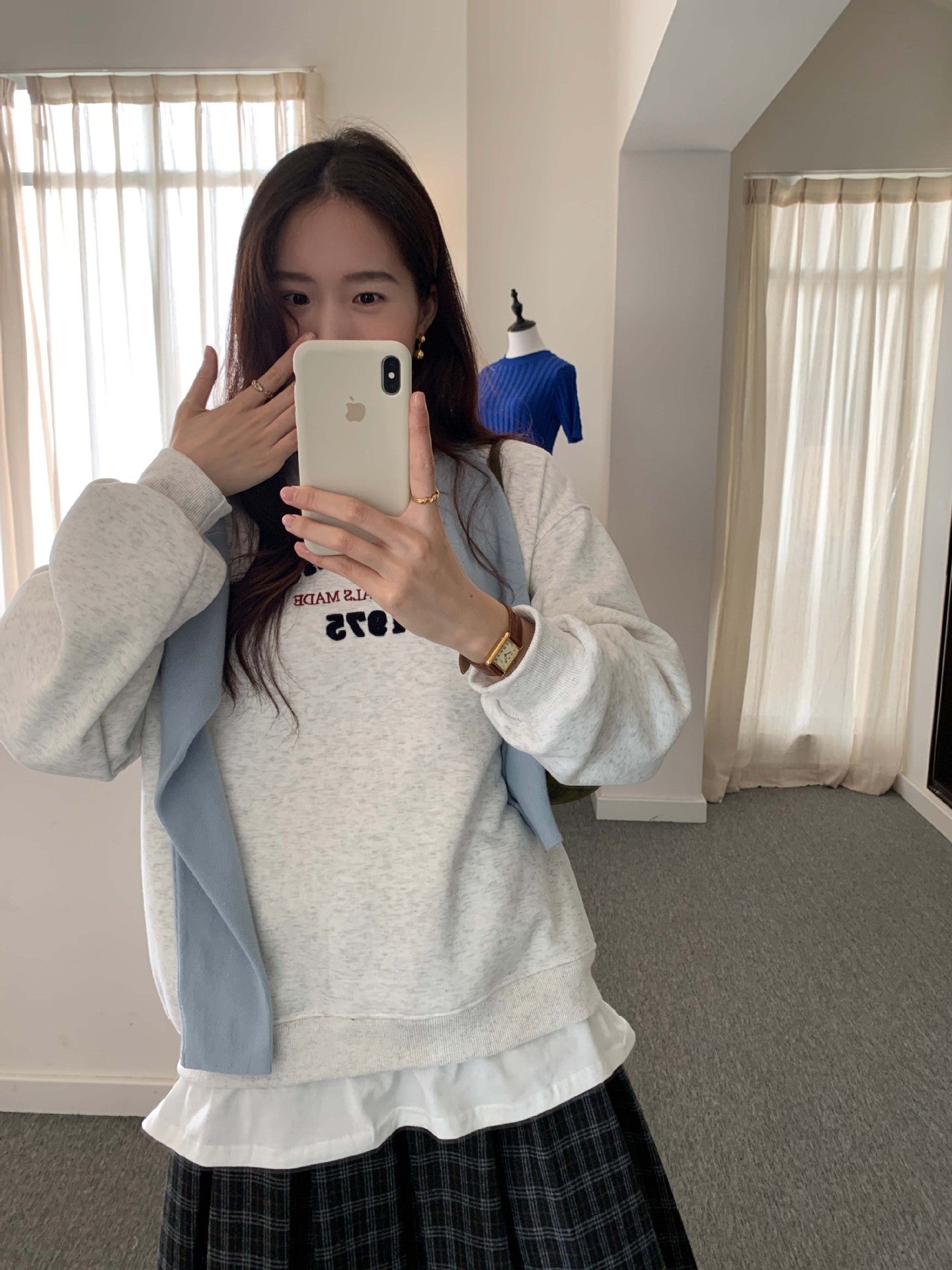 【H5507】實拍假兩件毛巾絨大版加厚衛衣251118