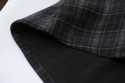 【LD11071】實拍氣質復古格紋毛呢a字裙251209