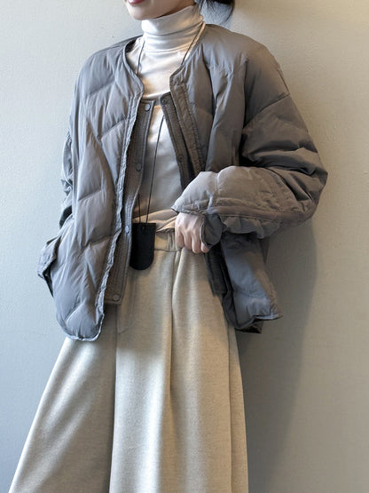 【Y82653】實拍輕保暖羽絨外套(含90％白鴨絨)251016