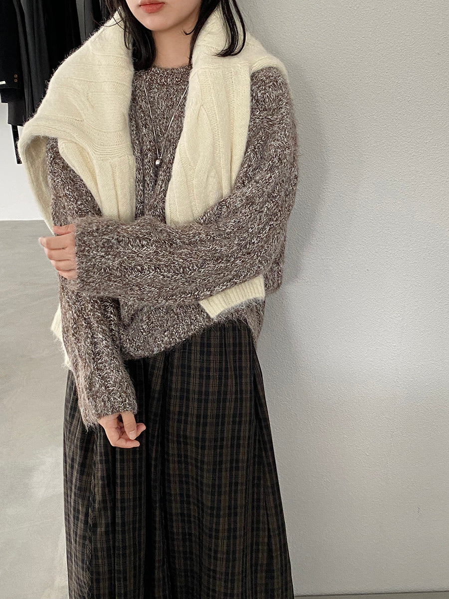 【cimz0307】實拍高級軟糯加厚針織毛衣(羊毛8％）251201