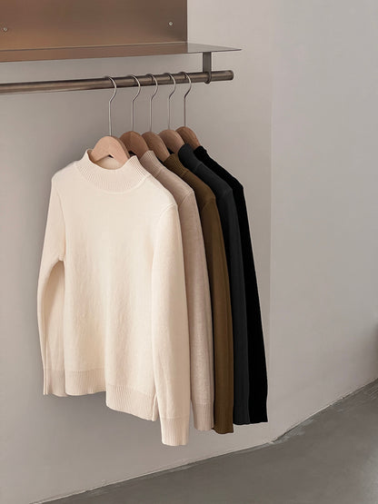 【cimz1190】實拍一體絨加絨加厚保暖小高領針織衫251120