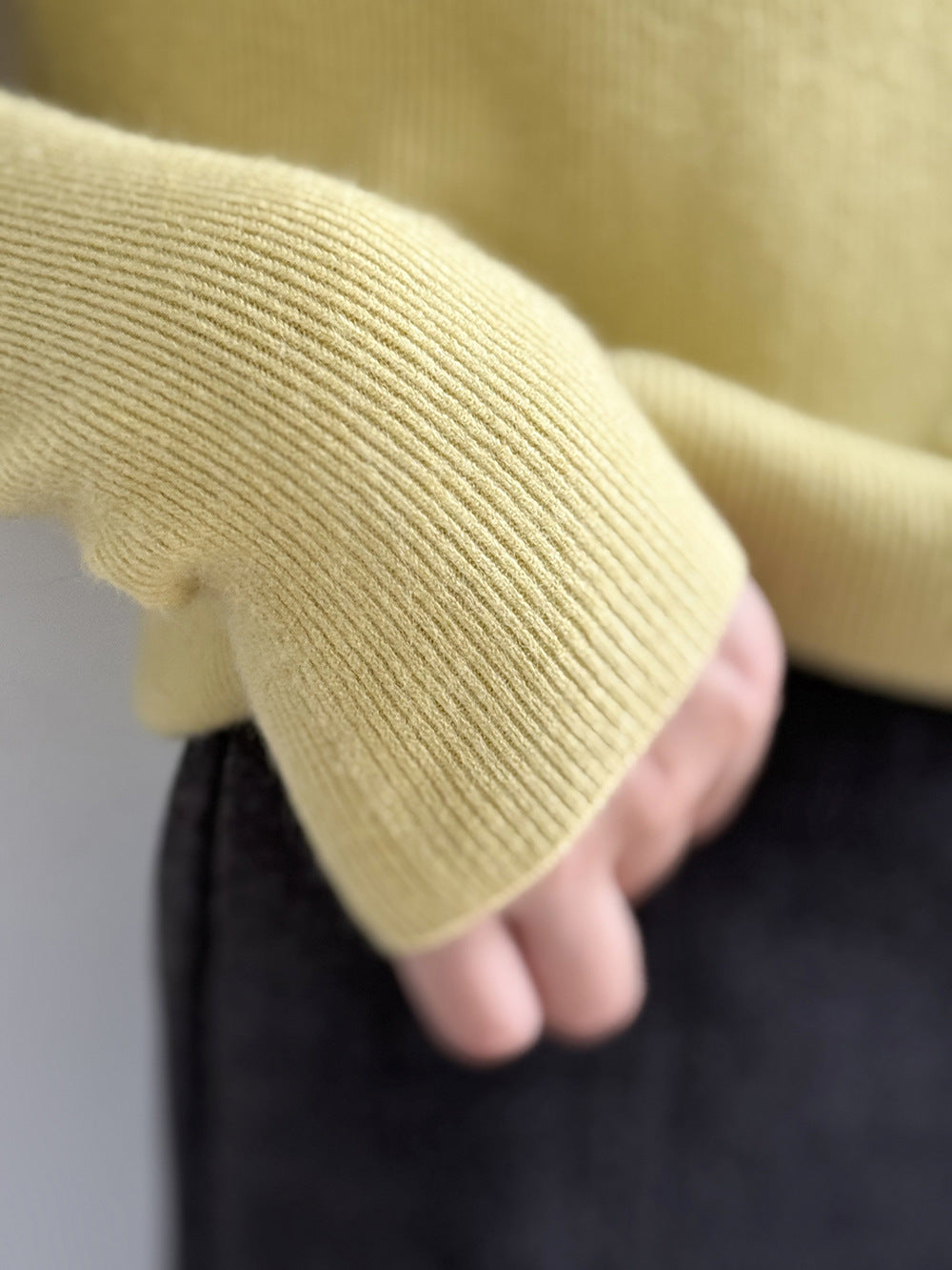 【Y315】實拍高級感半高領針織衫（棉羊毛4%)251106