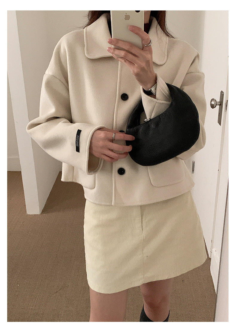 【H562】實拍秋冬S~XL必備復古高腰燈芯絨A字裙251021