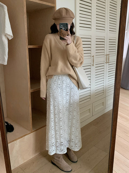 【LD9538】實拍慵懶軟糯寬鬆長袖針織毛衣251103